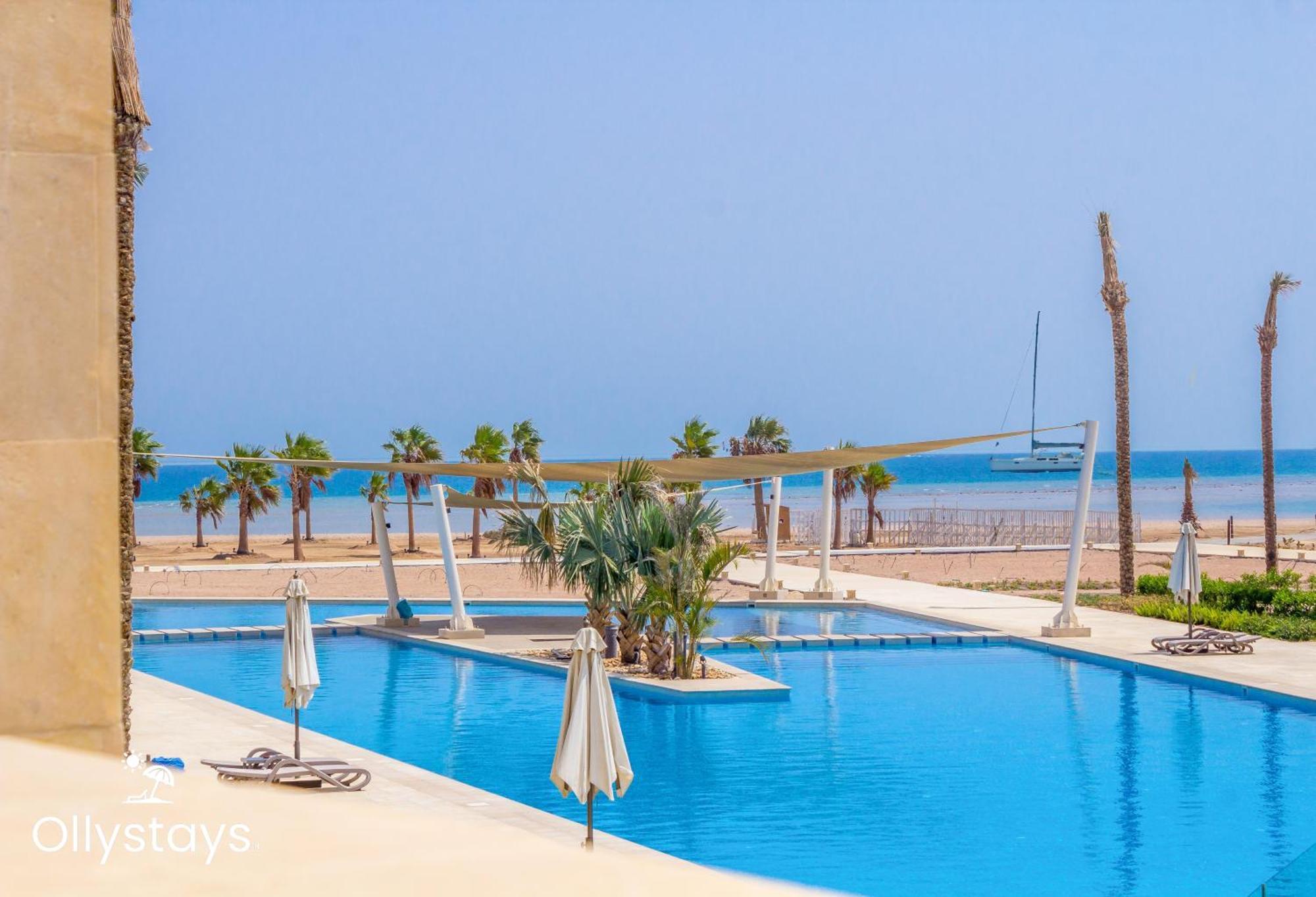 Ollystays Mangroovy Seaview 1Br Beach And Pool Free Access Hurghada Zewnętrze zdjęcie