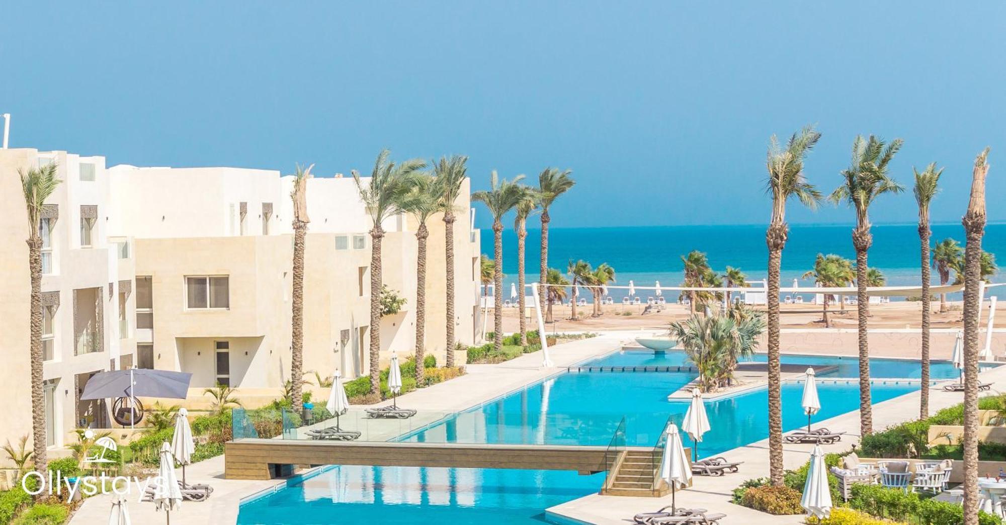 Ollystays Mangroovy Seaview 1Br Beach And Pool Free Access Hurghada Zewnętrze zdjęcie